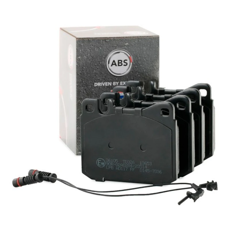 Image of A.B.S. 36105 Brake pad set prepared for wear warning indicator Brake Pad Set,disc brake (402)