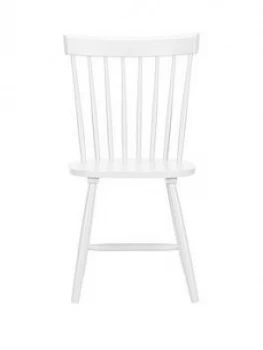 image of Julian Bowen Pair Of Torino Dining Chairs - White