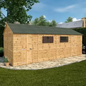 image of 20' x 10' Mercia Shiplap Reverse Apex Workshop (6m x 3.2m)