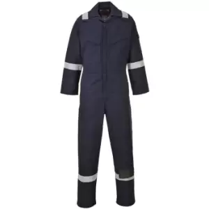 Image of Portwest FR50 Navy Sz 3XL Regular Flame Resistant Anti-Static Boiler Suit Coverall Overall