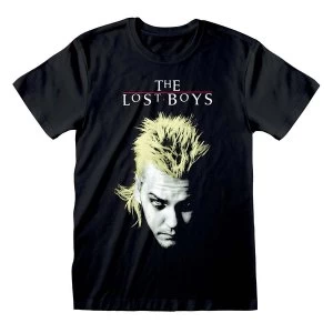 image of Lost Boys - David And Logo Unisex Large T-Shirt - Black