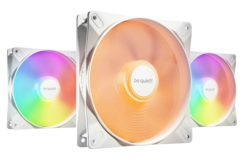 Image of be quiet Light Wings LX ARGB 140mm PWM High Speed Triple Fan Pack - White