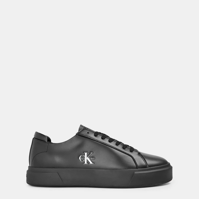 Image of Calvin Klein Mens Basket Cupsole Court Trainers Triple Black male 7 (41)