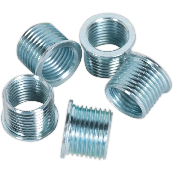 image of Sealey Glow Plug Thread Repair Replacement Inserts M12 1.25mm Pack of 5