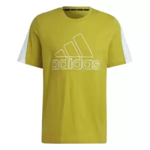 Image of adidas Icon T-Shirt Mens - Yellow