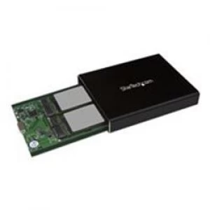 Image of StarTech.com Dual mSATA Enclosure - RAID