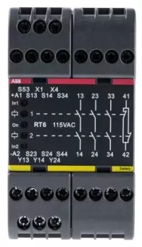 Image of Abb 2Tla010026R0400 Relay, Safety, 3No, 1Nc, 250Vac, 6A