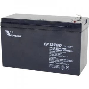 Image of VRLA 12 V 7 Ah Vision Akkus CP1270D CP1270D