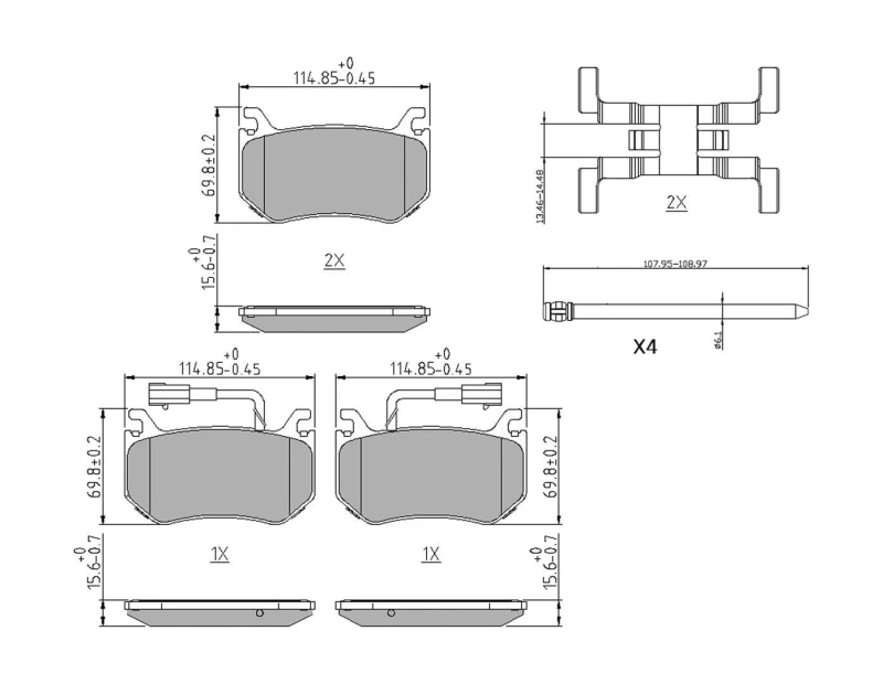 Image of Brake pad set FERODO FDB4847