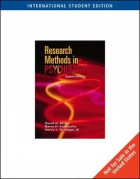 Image of Research Methods in Psychology by David Elmes Paperback