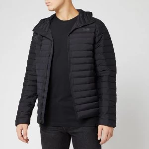 image of The North Face Mens Stretch Down Hooded Jacket - TNF Black - M