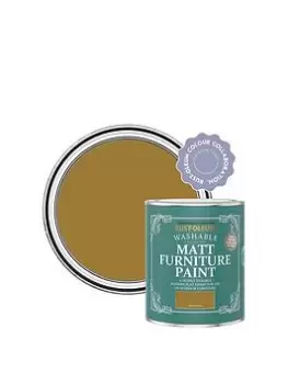 image of Rust-Oleum Matt Finish Washable Furniture Paint In Wet Harvest - 750 Ml Tin