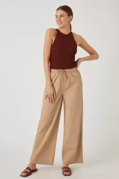 Image of Elasticated Wide Leg Trousers