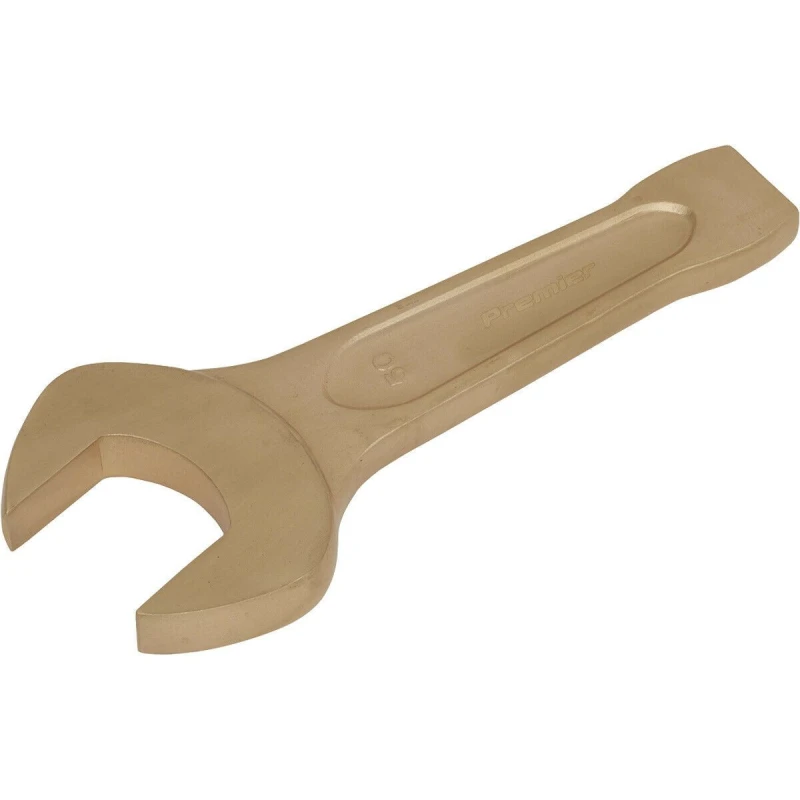 Image of Loops 50mm Open-End Slogging Spanner - Non-Sparking - Short Profile Striking End Multi