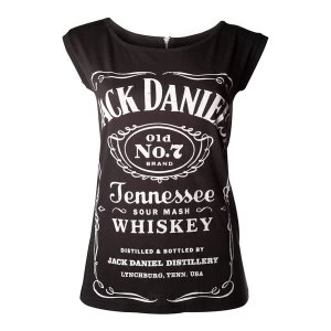 Image of Jack Daniel'S - Old No. 7 Brand Womens Large Shirt - Black
