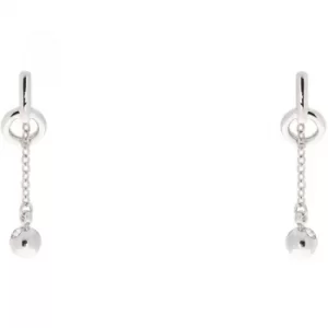 Ladies Karen Millen Stainless Steel LARIAT EARRINGS