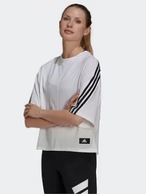 Image of adidas Sportswear Future Icons 3-stripes T-Shirt, Blue, Size 2Xs, Women