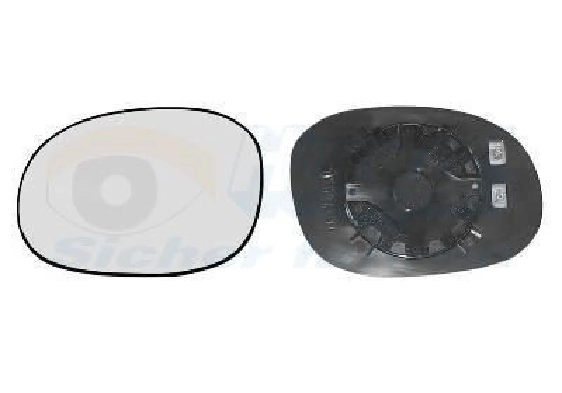 Image of VAN WEZEL Wing mirror glass VAN WEZEL 4028838