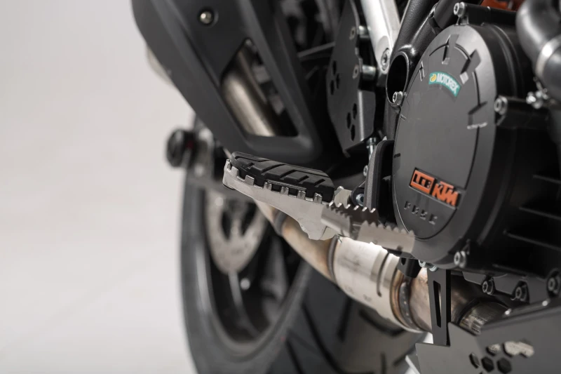 Image of SW-Motech ION footrest kit - KTM models, Husqvarna Norden 901 (21-)., black-silver