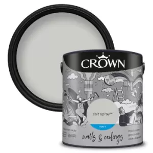 image of Crown Matt Emulsion Paint Salt Spray - 2.5 litres