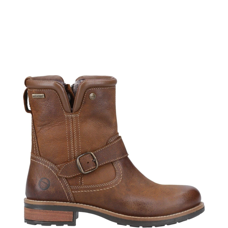 Image of Cotswold Womens Kinsham Waterproof Pull On Country Ankle Boots - UK 4 Brown female GDE2799TAN4