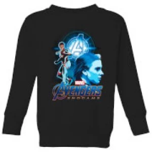 Image of Avengers: Endgame Widow Suit Kids Sweatshirt - Black - 11-12 Years