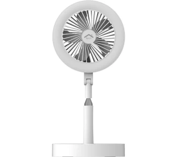 image of GEOSMART PRO AirLit Smart Pedestal Fan with Beauty Mirror - White