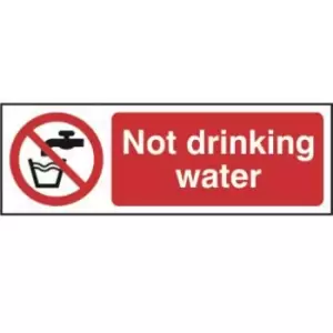 Image of Not drinking water - Sign - PVC (75 x 150mm)