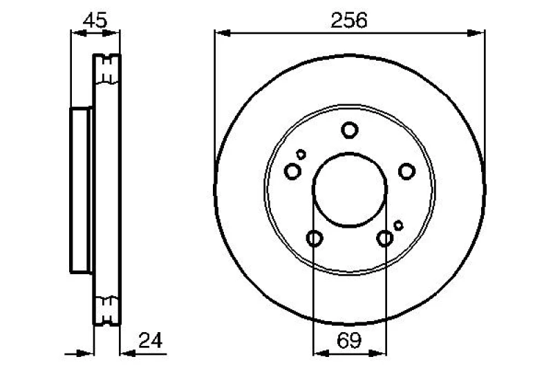 Image of Brake disc Bosch 0 986 478 708