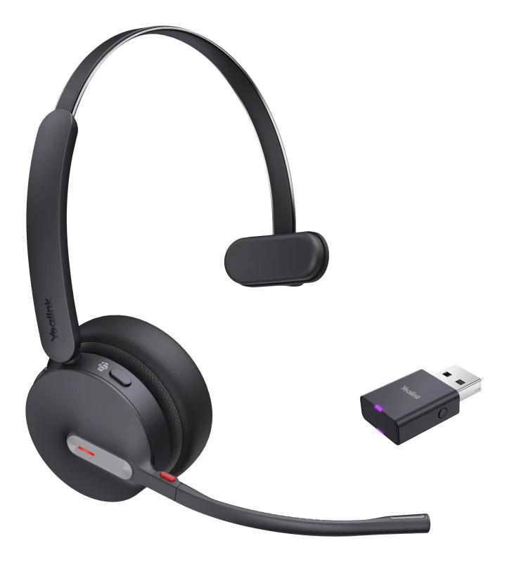 Image of Yealink WH64 Hybrid Mono Teams Headset Wireless Head-band Office/Call