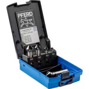 image of Pferd HSS Countersink Set 5 Piece DIN 335 C 90 with Hicoat Coating HC-FEP