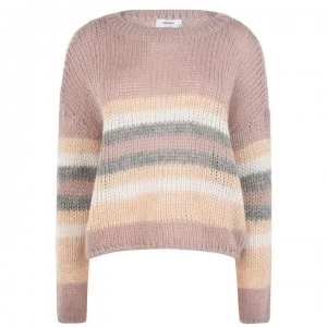 Image of Only Carla Knit Sweater - ShaddowGreyPink