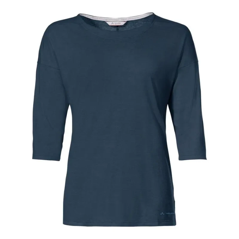 Image of 3/4 Sleeve Womens T-Shirt VAUDE Neyland Bleu Female 34