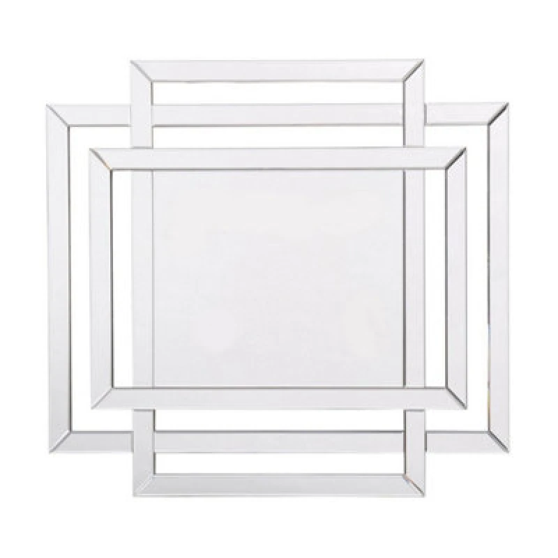Image of Buttercup Farm Farley Tri Rectangle Frame Mirror - Glass/mdf - L1.9 X W100 X H110 Cm