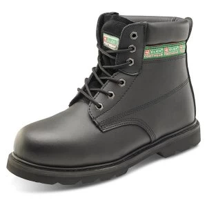 Image of Click Footwear Goodyear Welted 6" Boot Leather Size 10 Black Ref