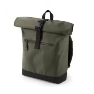 image of Bagbase Roll-Top Backpack / Rucksack / Bag (12 Litres) (One Size) (Military Green)