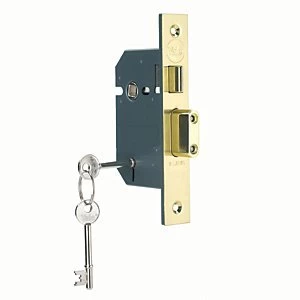 Yale P-M550-PB-65 5 Lever Sashlock - Brass 64mm