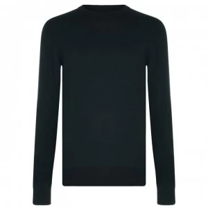 Image of Calvin Klein Calvin Cotton Crew Neck Jumper - Teal MSF
