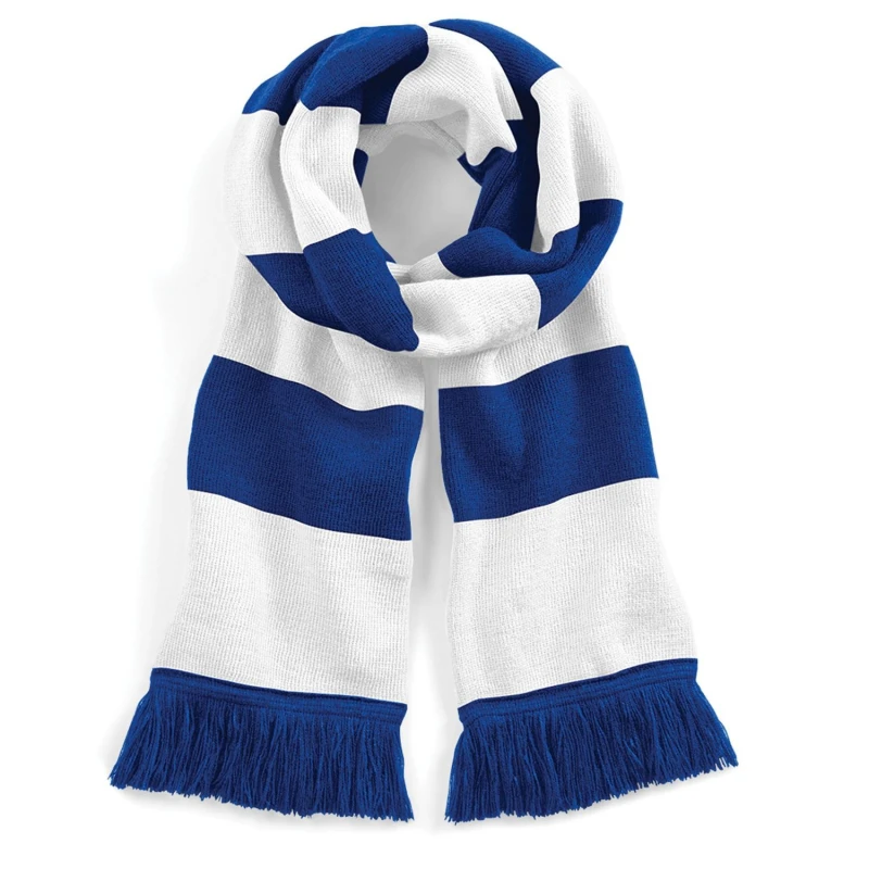 Image of Beechfield Beechfield Men Varsity Scarf in Blue Blue One Size Male 5063425815531