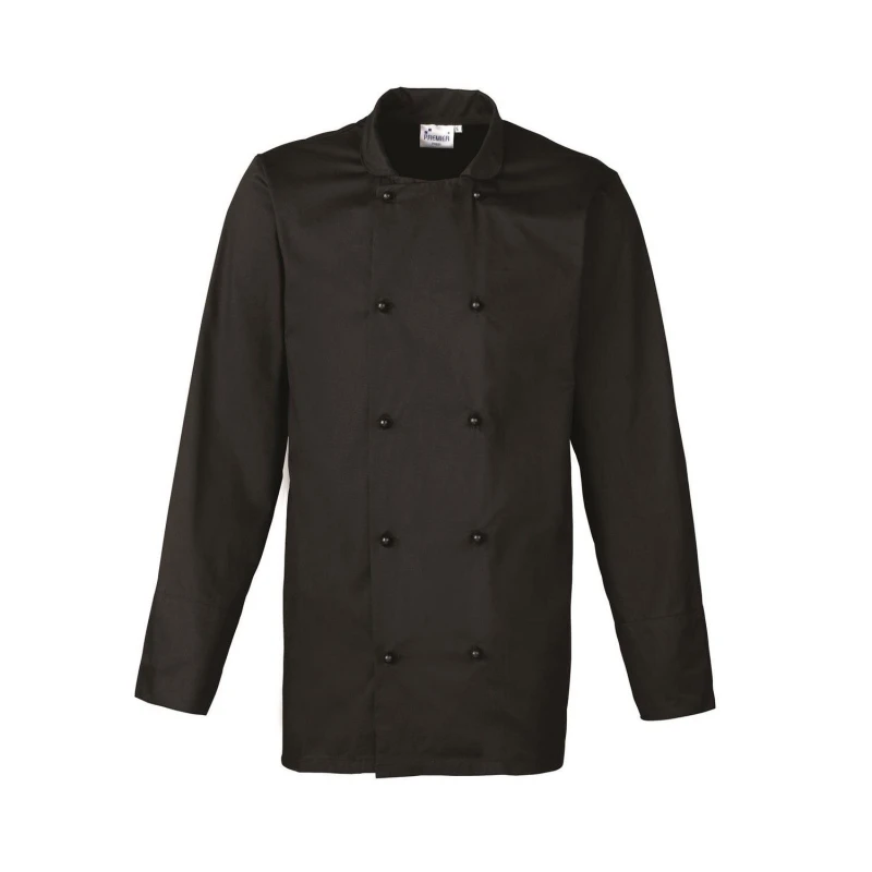 Image of Premier Premier Men Cuisine Chef Jacket in Black Size: X-Small Black XS Male 5063470538133