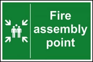 Image of Fire Assmbly Point Sign Rigid 1mmPVC Brd