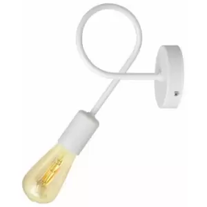 image of Helam Oxford Wall Lamp White 25cm