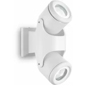 image of 01-ideal Lux - White wall light XENO 2 bulbs