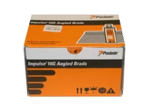 image of Paslode 300277 IM65A 16G x 38mm Stainless Steel Angled Brad Fuel Pack x 2000