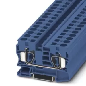 Image of Phoenix Contact Blue ST 10 BU Feed Through Terminal Block, 24 6 AWG, 1.5 16mm, 1 kV