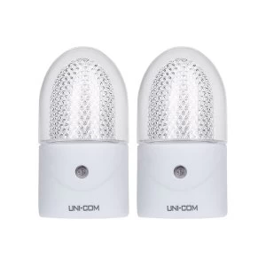 image of UNI-COM Night Lights - Twin Pack UK Plugs