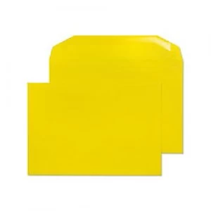 Image of Creative Bright Coloured Mailing Bag C5+ Gummed 162 x 235mm Plain 120 gsm Banana Yellow Pack of 500