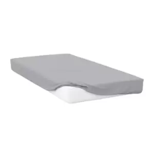 Image of Belledorm 400 Thread Count Egyptian Cotton Fitted Sheet (Kingsize) (Platinum)
