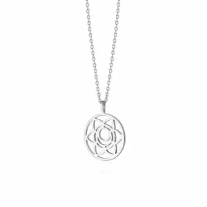 Image of Daisy London Jewellery 925 Sterling Silver Sacral Chakra Necklace Sterling Silver