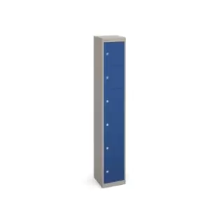 Image of Dams MTO Bisley Lockers with 4 Doors 305mm Deep - Grey